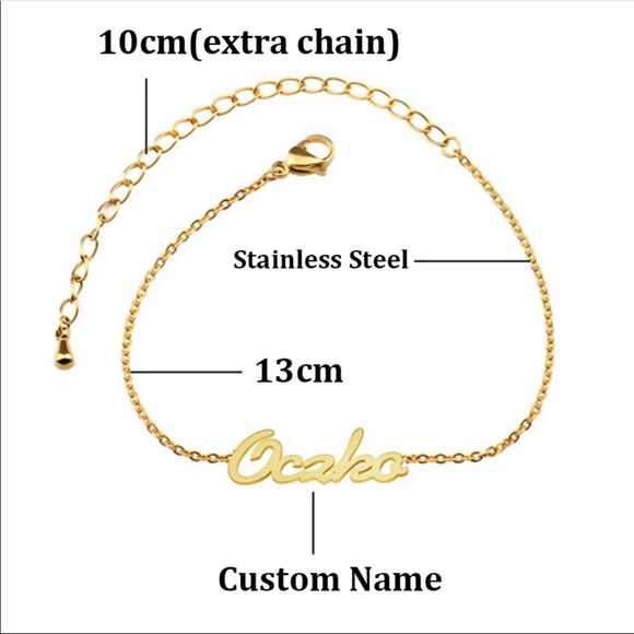 PREORDER! Personalized Ankle Bracelets With Name - Picture 5 of 11